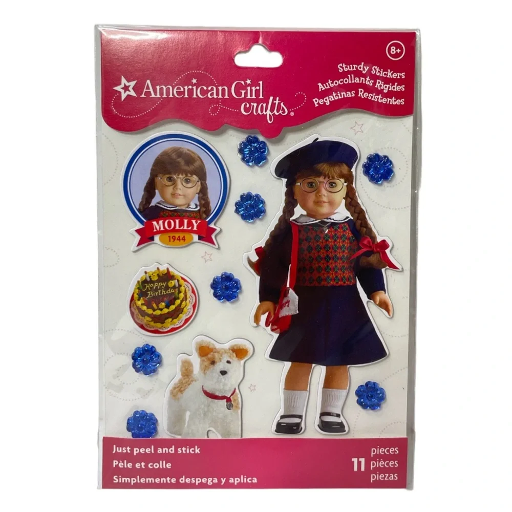 Scrapbook Stationary American Girl Doll Stickers Card Making Crafts Set Bundle